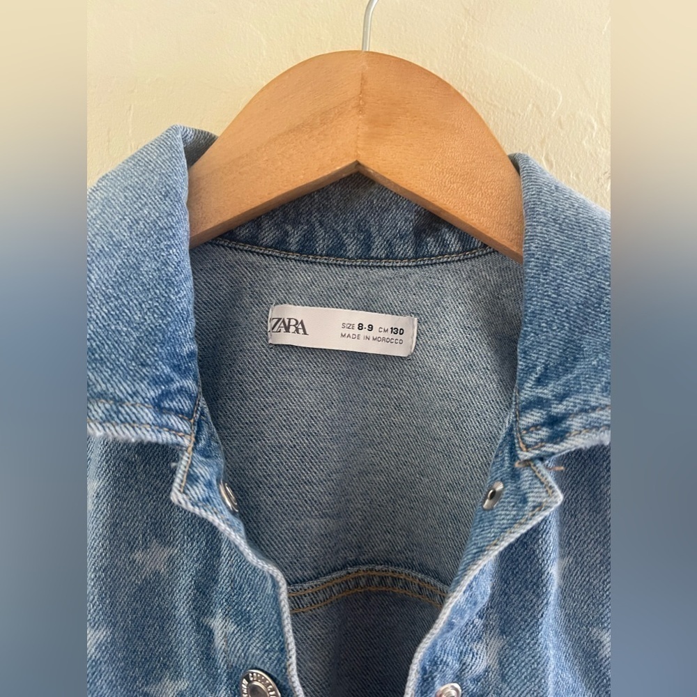 Girls ZARA Demin Vest sz 8-9 - Picture 3 of 5